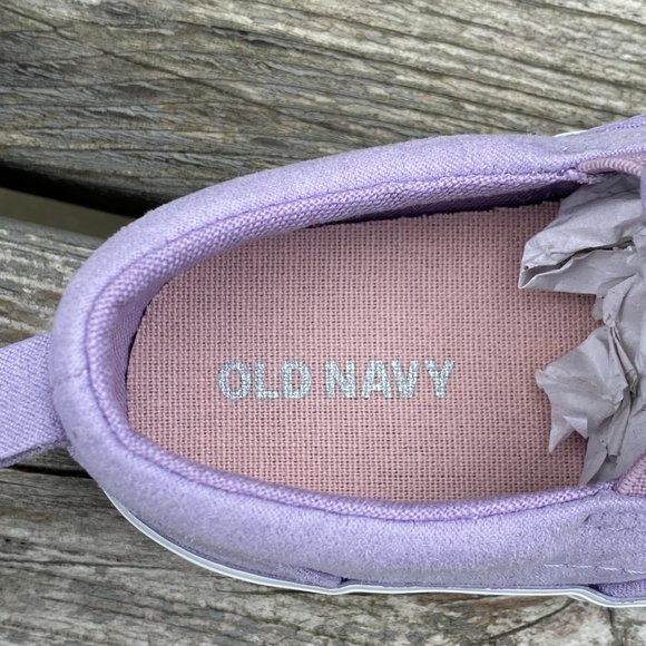 Old Navy Royal Purple Perforated Faux-Suede Slip-Ons For Toddler Girls - Picture 7 of 10